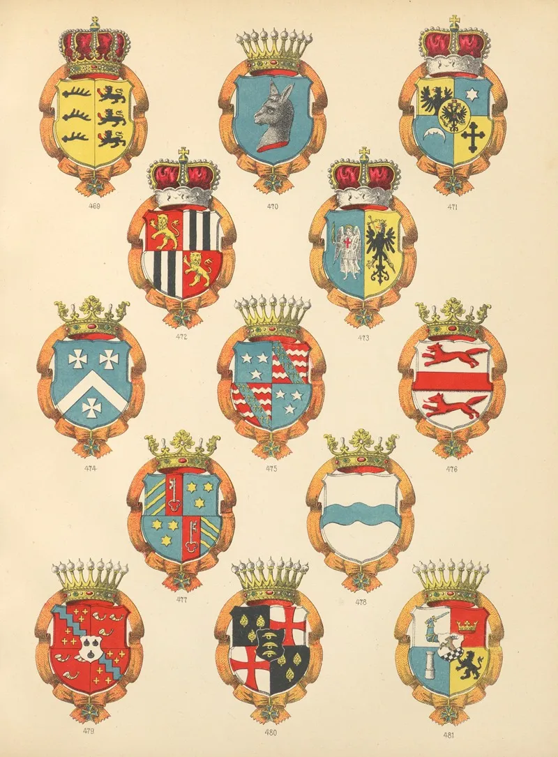 Die Ritter Des Koniglich Preussichen Hohen Ordens Pl 39 Wall Art by W. Moeser - High-Resolution Digital Print