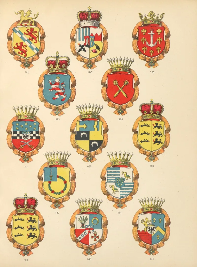 Die Ritter Des Koniglich Preussichen Hohen Ordens Pl 40 Wall Art by W. Moeser - High-Resolution Digital Print