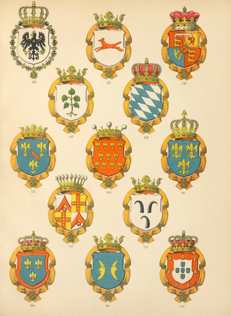 Die Ritter Des Koniglich Preussichen Hohen Ordens Pl 44 Wall Art by W. Moeser - High-Resolution Digital Print