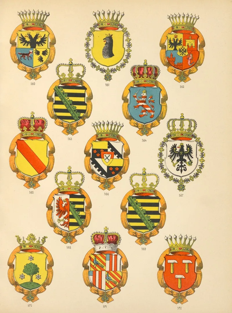 Die Ritter Des Koniglich Preussichen Hohen Ordens Pl 46 Wall Art by W. Moeser - High-Resolution Digital Print