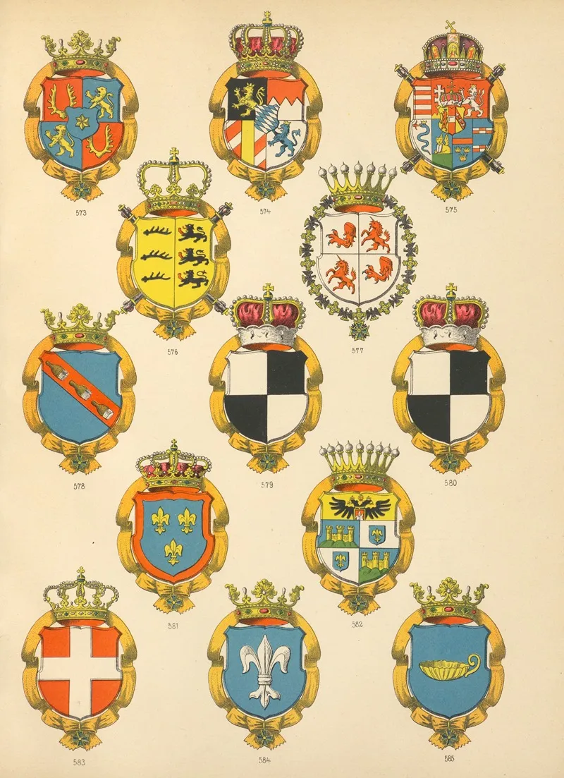 Die Ritter Des Koniglich Preussichen Hohen Ordens Pl 47 Wall Art by W. Moeser - High-Resolution Digital Print