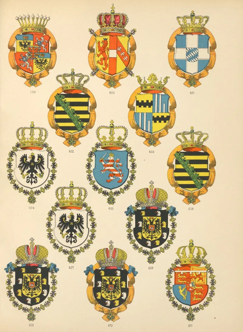 Die Ritter Des Koniglich Preussichen Hohen Ordens Pl 49 Wall Art by W. Moeser - High-Resolution Digital Print