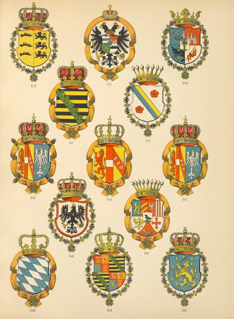 Die Ritter Des Koniglich Preussichen Hohen Ordens Pl 52 Wall Art by W. Moeser - High-Resolution Digital Print