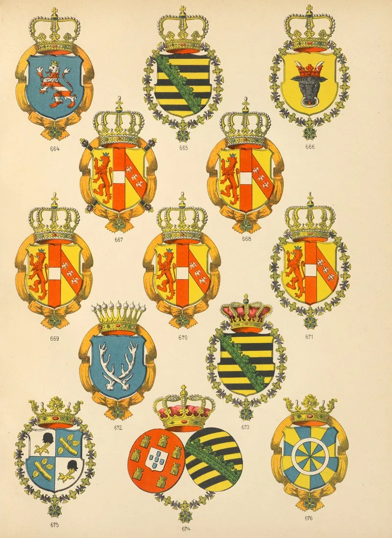 Die Ritter Des Koniglich Preussichen Hohen Ordens Pl 54 Wall Art by W. Moeser - High-Resolution Digital Print