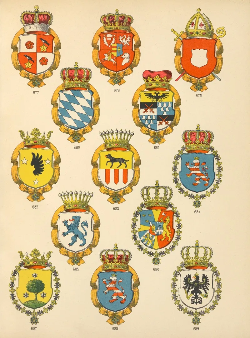 Die Ritter Des Koniglich Preussichen Hohen Ordens Pl 55 Wall Art by W. Moeser - High-Resolution Digital Print