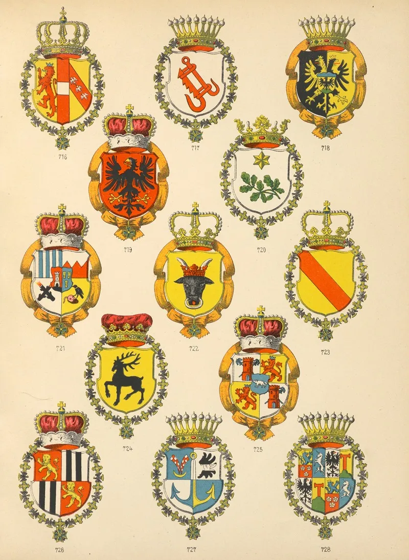 Die Ritter Des Koniglich Preussichen Hohen Ordens Pl 58 Wall Art by W. Moeser - High-Resolution Digital Print