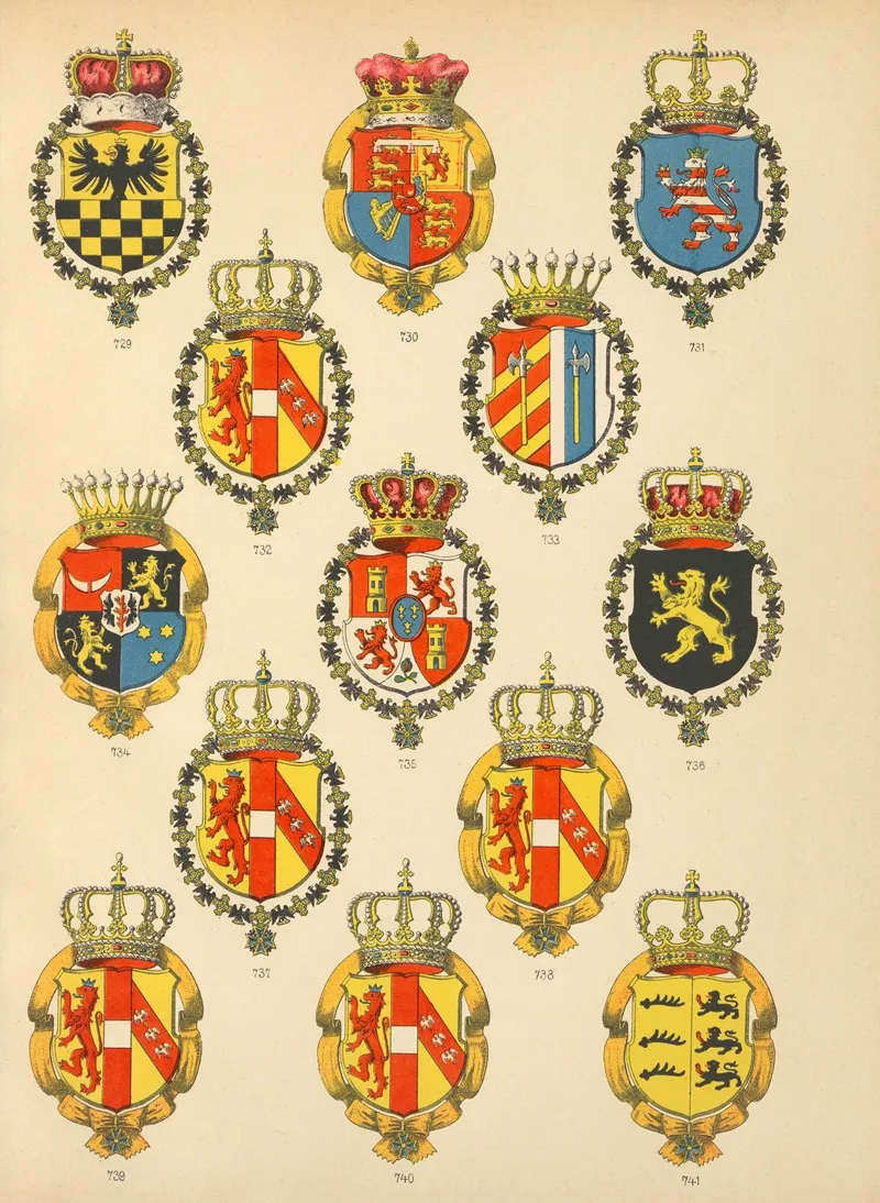 Die Ritter Des Koniglich Preussichen Hohen Ordens Pl 59 Wall Art by W. Moeser - High-Resolution Digital Print