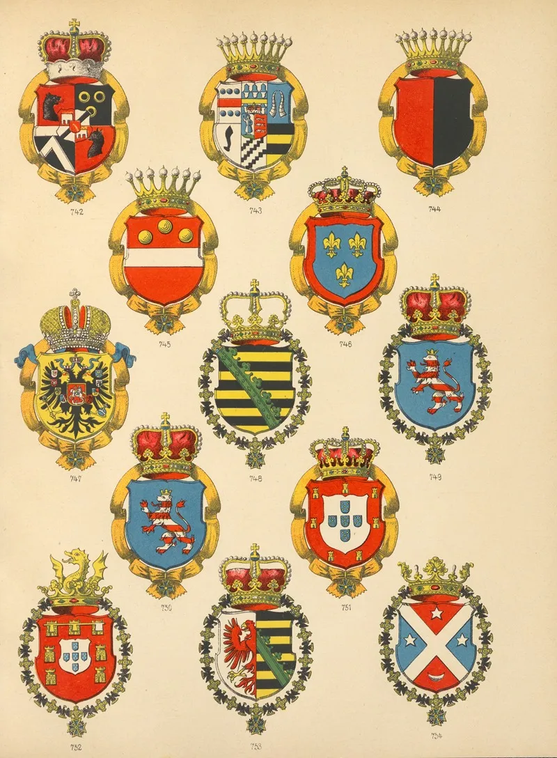 Die Ritter Des Koniglich Preussichen Hohen Ordens Pl 60 Wall Art by W. Moeser - High-Resolution Digital Print