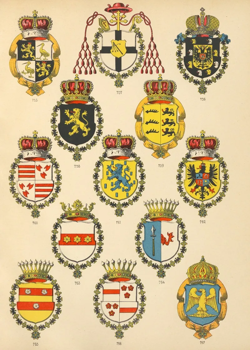 Die Ritter Des Koniglich Preussichen Hohen Ordens Pl 61 Wall Art by W. Moeser - High-Resolution Digital Print