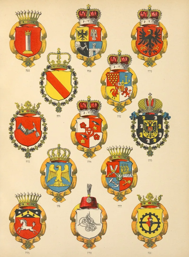 Die Ritter Des Koniglich Preussichen Hohen Ordens Pl 62 Wall Art by W. Moeser - High-Resolution Digital Print