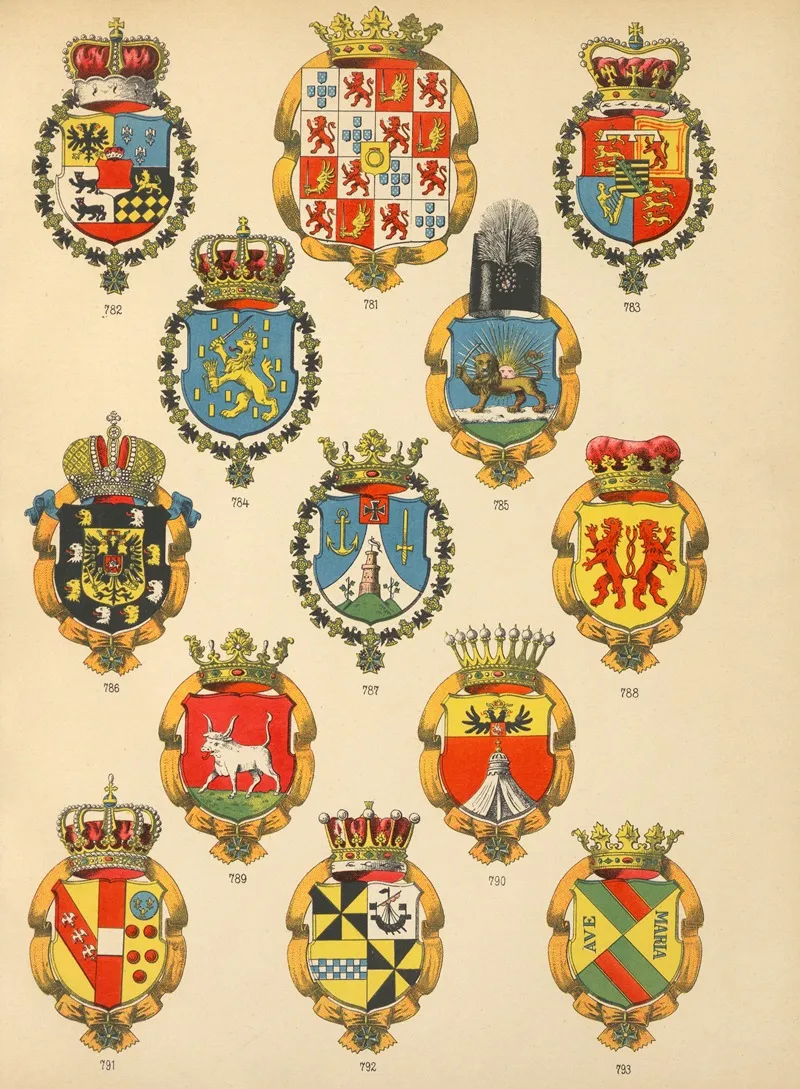 Die Ritter Des Koniglich Preussichen Hohen Ordens Pl 63 Wall Art by W. Moeser - High-Resolution Digital Print