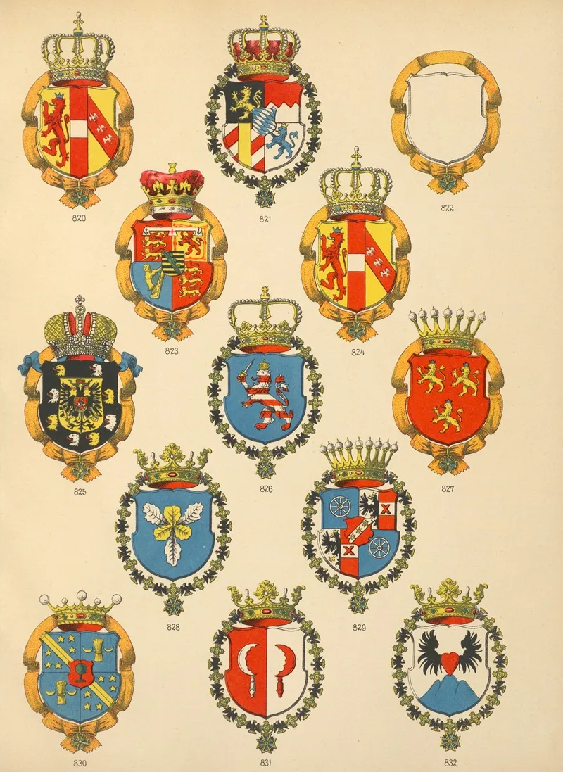 Die Ritter Des Koniglich Preussichen Hohen Ordens Pl 66 Wall Art by W. Moeser - High-Resolution Digital Print