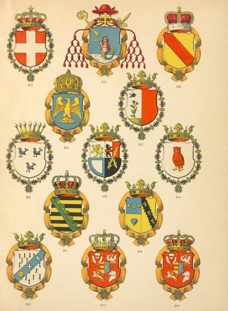 Die Ritter Des Koniglich Preussichen Hohen Ordens Pl 67 Wall Art by W. Moeser - High-Resolution Digital Print