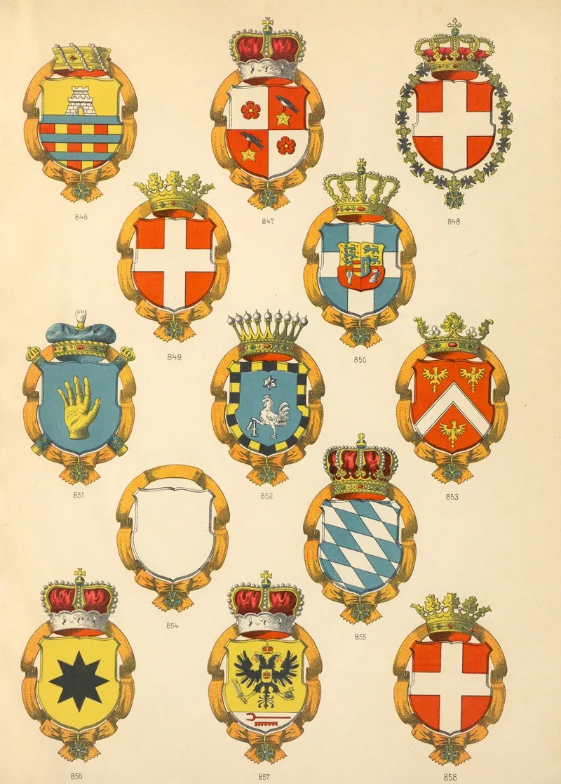 Die Ritter Des Koniglich Preussichen Hohen Ordens Pl 68 Wall Art by W. Moeser - High-Resolution Digital Print