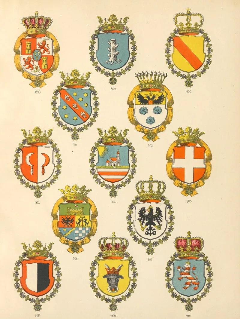 Die Ritter Des Koniglich Preussichen Hohen Ordens Pl 72 Wall Art by W. Moeser - High-Resolution Digital Print