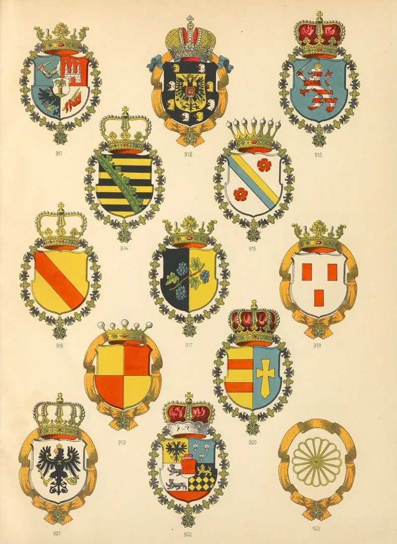 Die Ritter Des Koniglich Preussichen Hohen Ordens Pl 73 Wall Art by W. Moeser - High-Resolution Digital Print