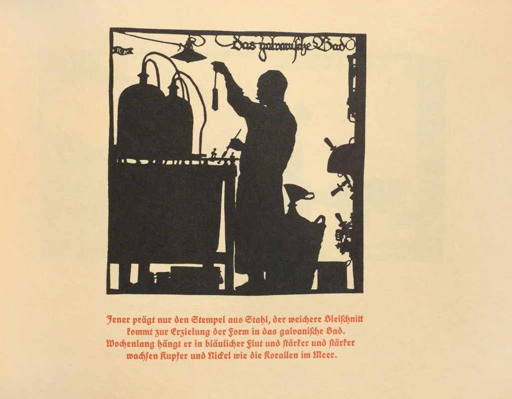 Die Schriftgiesserei Im Schattenbild Pl 08 Wall Art by Rudolf Koch - High-Resolution Digital Print