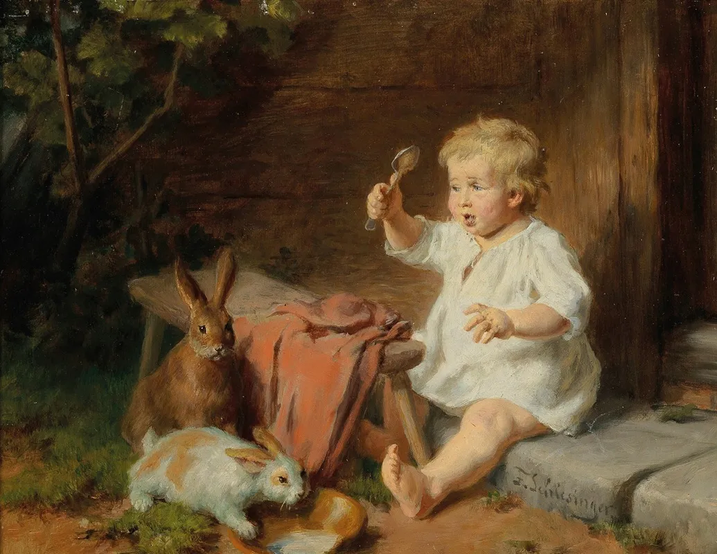 Die Spielgefahrten Wall Art by Felix Schlesinger - High-Resolution Digital Print