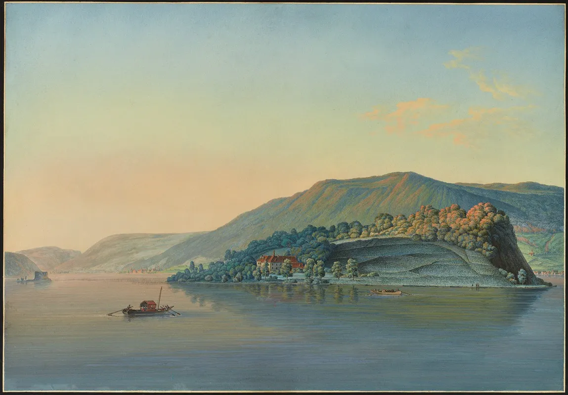 Die St Petersinsel Von Norden Wall Art by Johann Joseph Hartmann - High-Resolution Digital Print