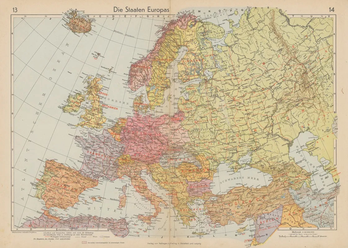 Die Staaten Europas Wall Art by Wolfgang Preuss - High-Resolution Digital Print