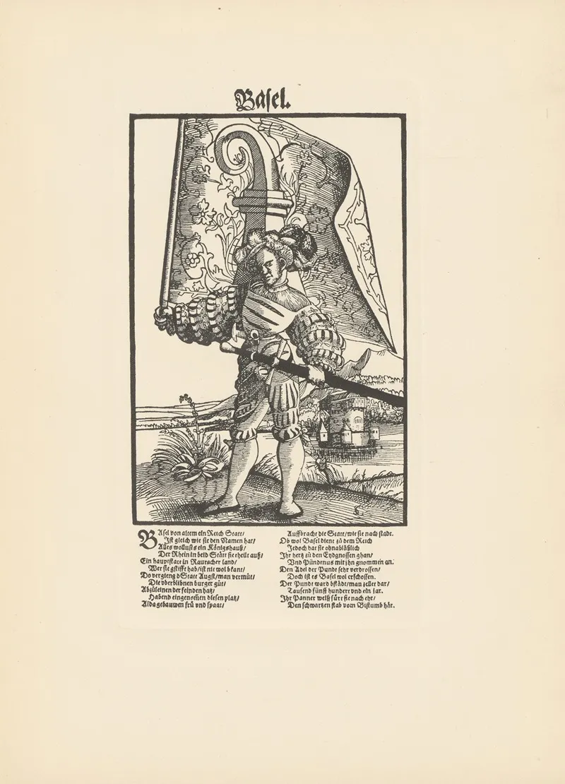 Die Standarten Der Schweizer Kantone Pl 01 Wall Art by Conrad Schnitt - High-Resolution Digital Print