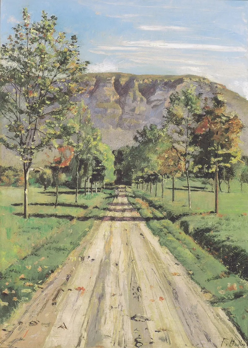 Die Strasse Nach Evordes Wall Art by Ferdinand Hodler - High-Resolution Digital Print