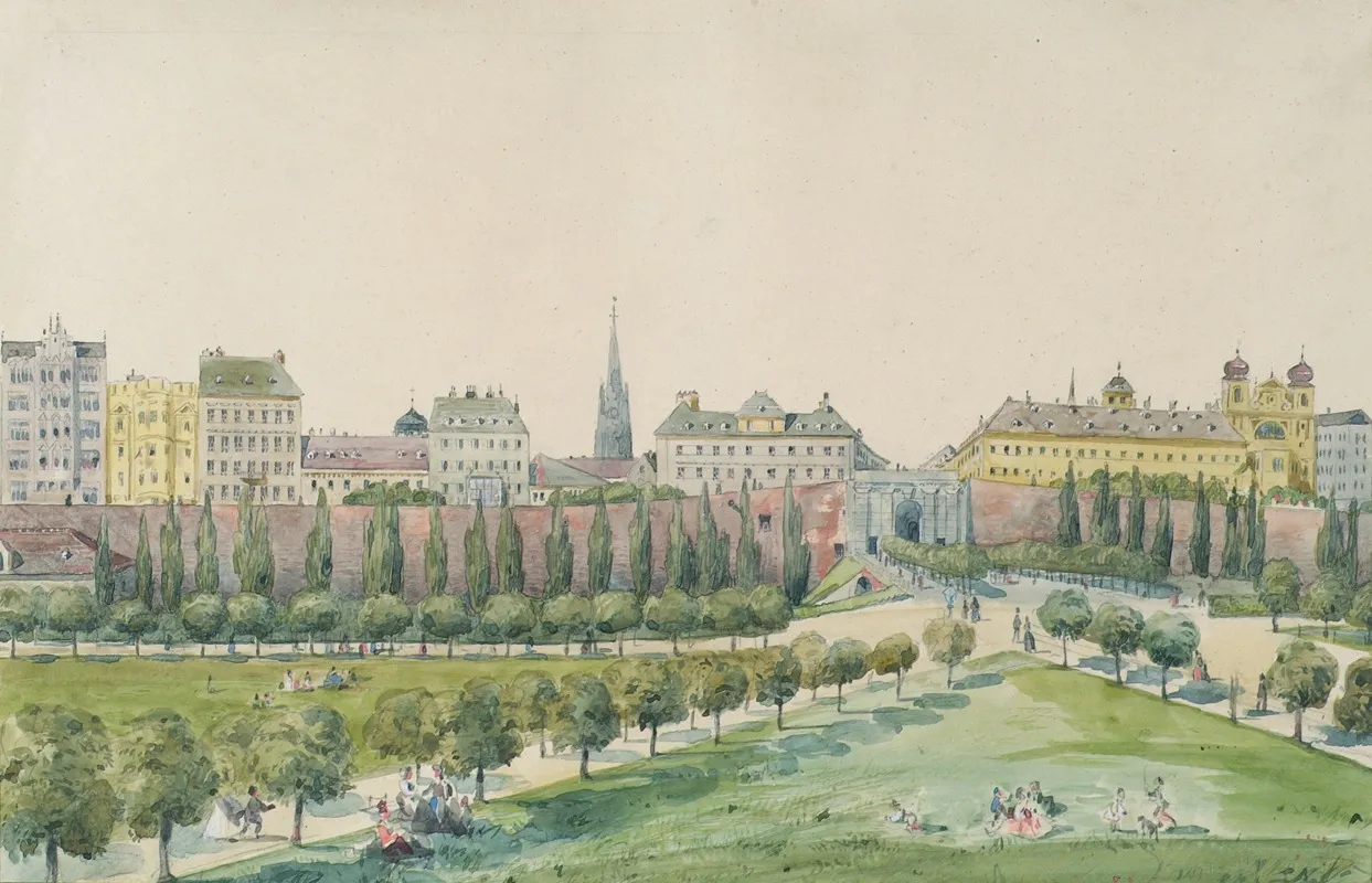 Die Stubenbastei Und Das Stubentor In Wien