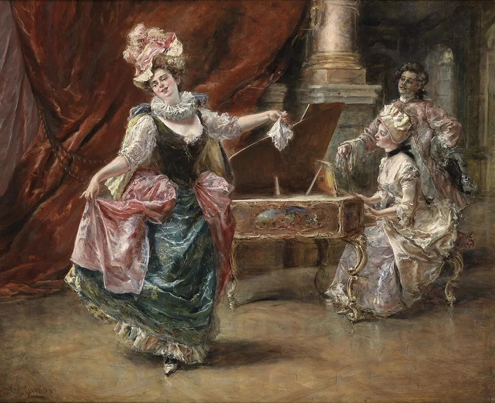 Die Tanzvorfuhrung Wall Art by Eduardo Leon Garrido - High-Resolution Digital Print