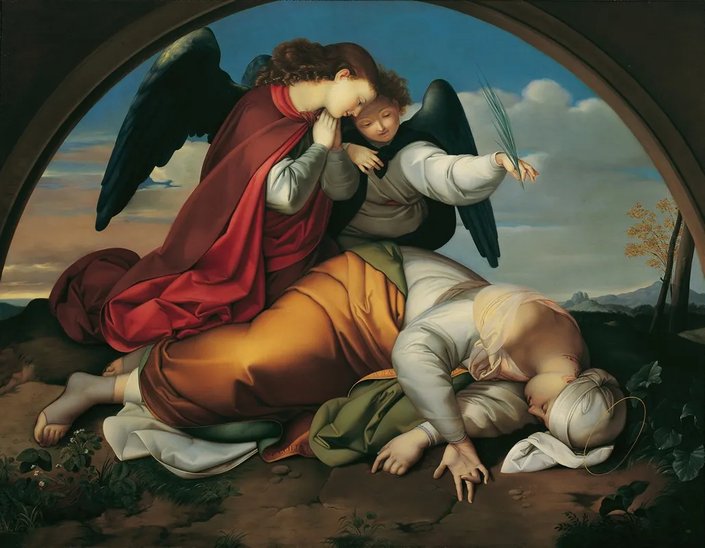 Die Tote Heilige Caecilia Wiener Fassung Wall Art by Johann Evangelist Scheffer von Leonhardshoff - High-Resolution Digital Print