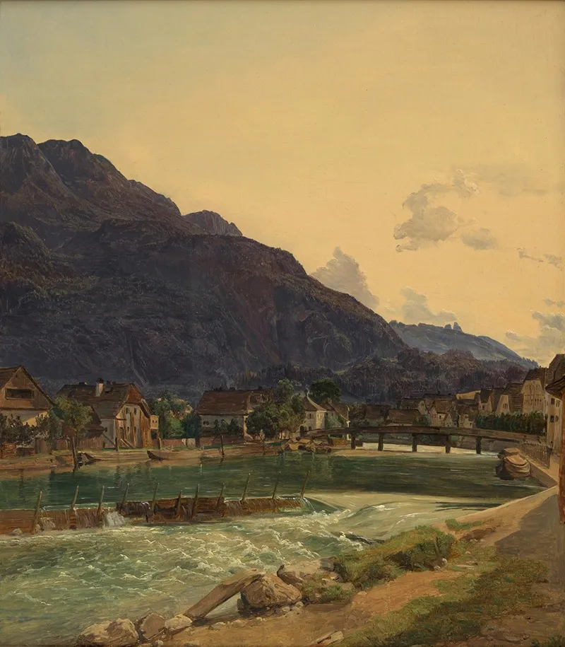 Die Traun Bei Ischl Wall Art by Ferdinand Georg Waldmüller - High-Resolution Digital Print