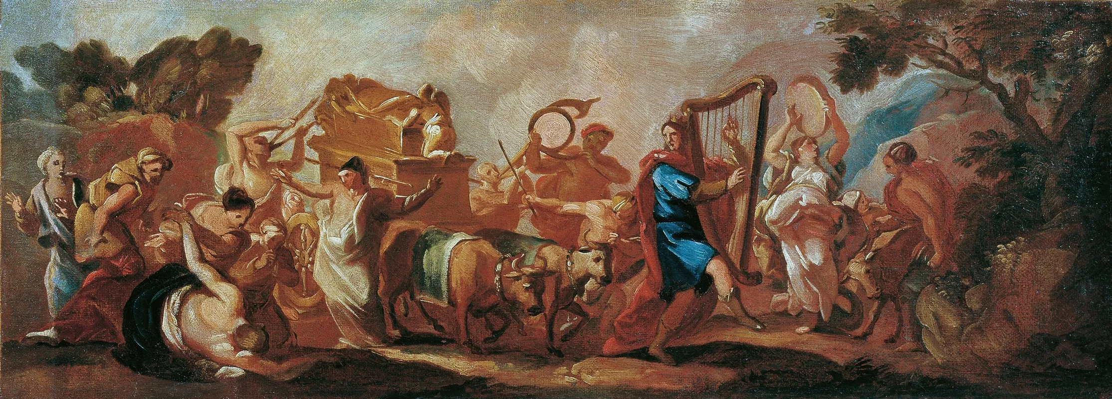 Die Uberfuhrung Der Bundeslade Durch Den Singenden Und Tanzenden David Wall Art by Franz Carl Remp - High-Resolution Digital Print