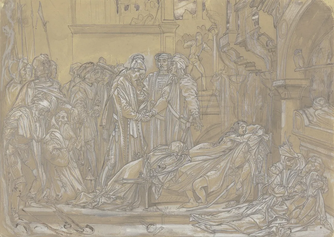 Die Versohnung Der Familien Montague Und Capulet Im Angesicht Der Leichen Von Romeo Und Julia