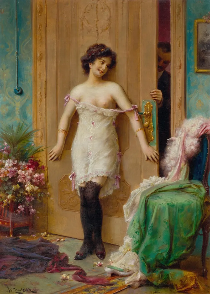 Die Versuchung Wall Art by Hans Zatzka - High-Resolution Digital Print