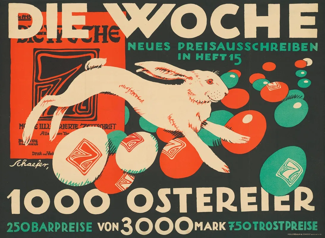 Die Woche 1000 Ostereier Preisausschreiben Wall Art by Albert Schaefer-Ast - High-Resolution Digital Print