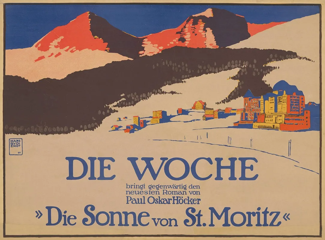 Die Woche Bringt Gegenwartig Den Neuesten Roman Von Paul Oskar Hocker Die Sonne Von St Moritz