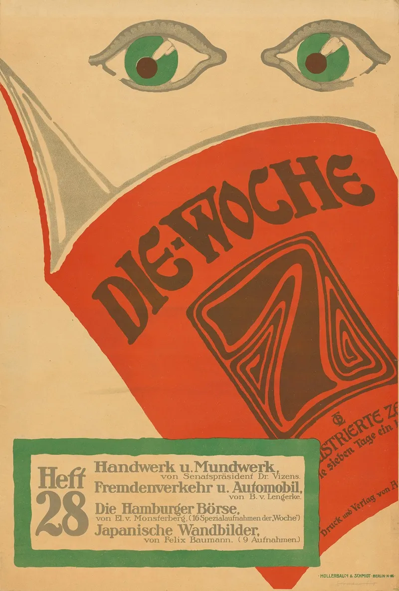 Die Woche Heft 28 Wall Art by Hollerbaum &amp; Schmidt - High-Resolution Digital Print