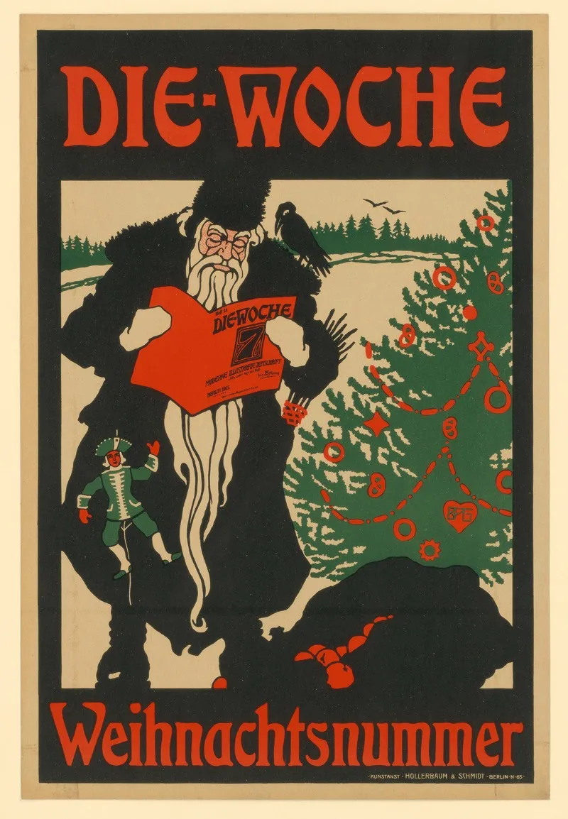 Die Woche Weihnachtsnummer 2 Wall Art by Eduard Hanns Beyer-Preusser - High-Resolution Digital Print
