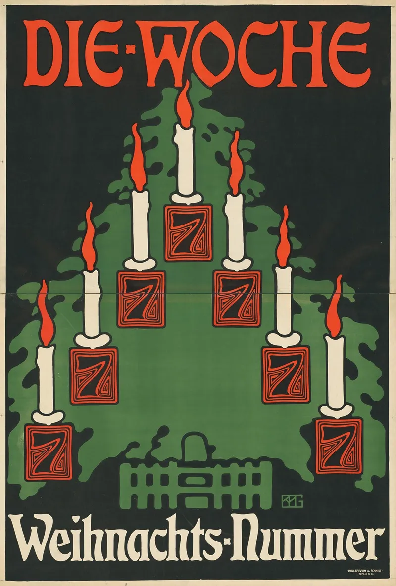 Die Woche Weihnachtsnummer Wall Art by Eduard Hanns Beyer-Preusser - High-Resolution Digital Print