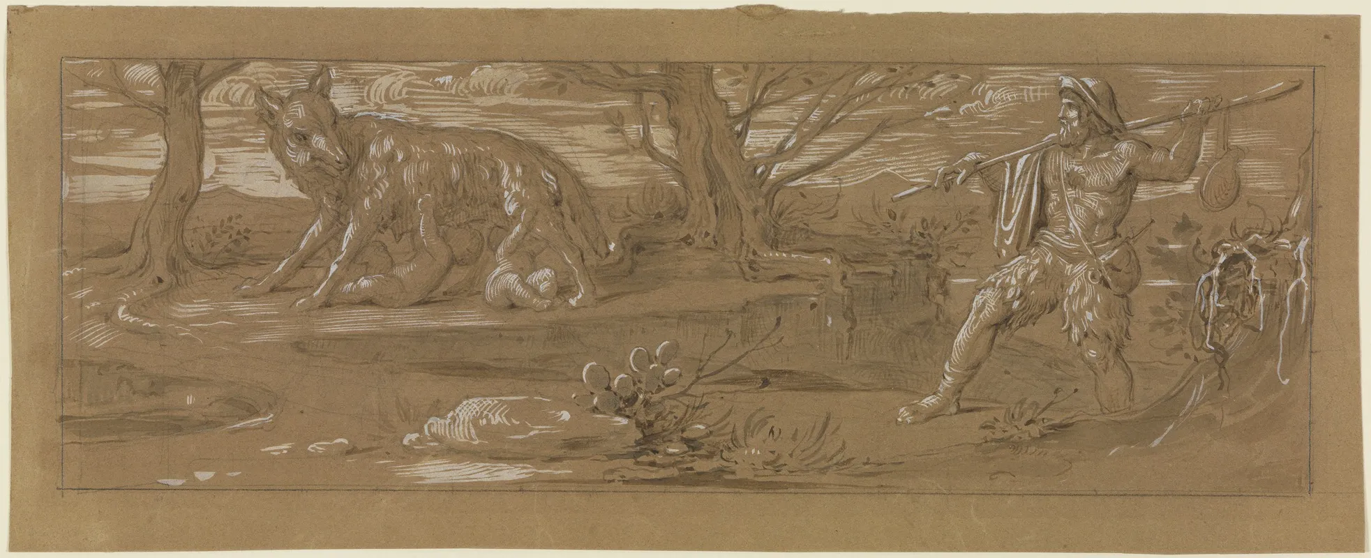 Die Wolfin Mit Romulus Und Remus