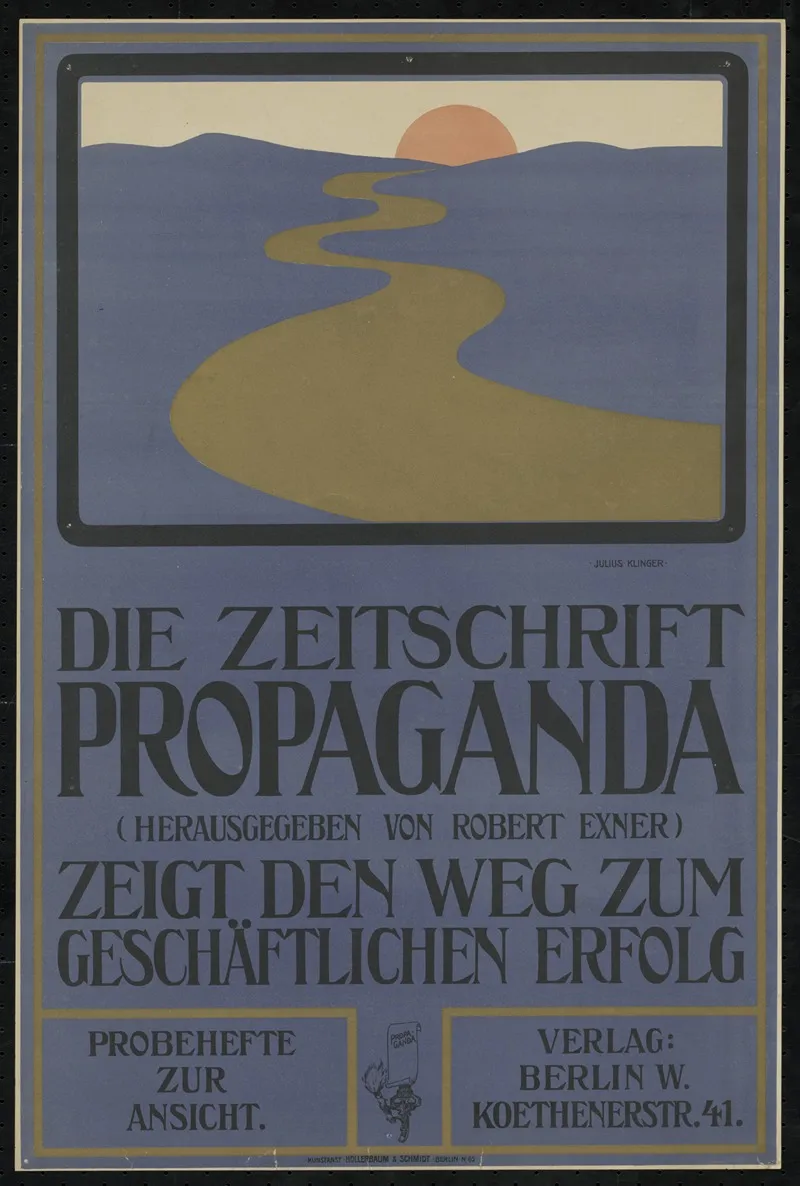 Die Zeitschrift Propaganda Wall Art by Julius Klinger - High-Resolution Digital Print