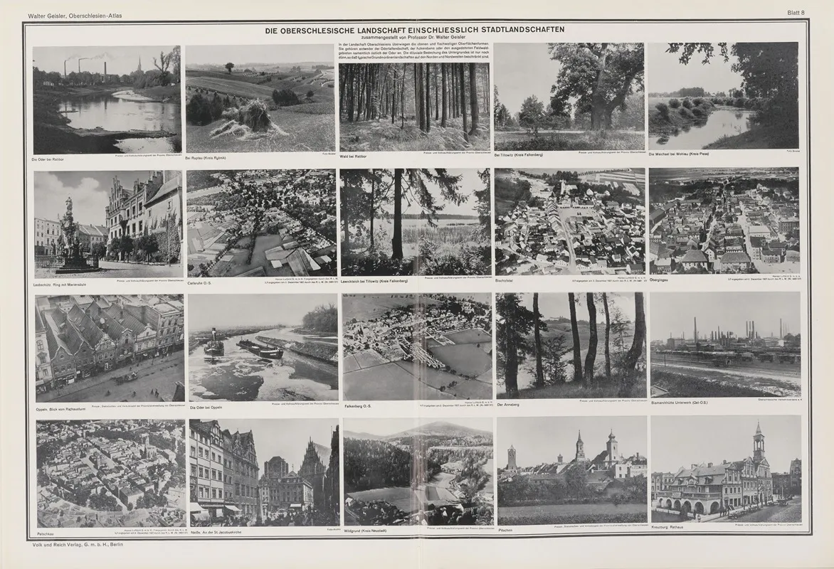 Die oberschlesische landschaft einschliesslich stadtlandschaften Wall Art by Volk und Reich Verlag - High-Resolution Digital Print
