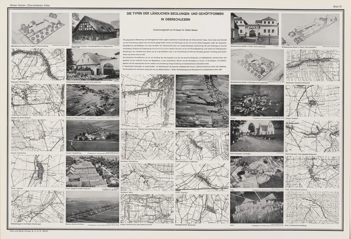Die‎ ‎typen‎ ‎der‎ ‎landlichen‎ ‎siedlungen‎ ‎und Gehoftformen‎ ‎in‎ ‎oberschlesien Wall Art by Volk und Reich Verlag - High-Resolution Digital Print