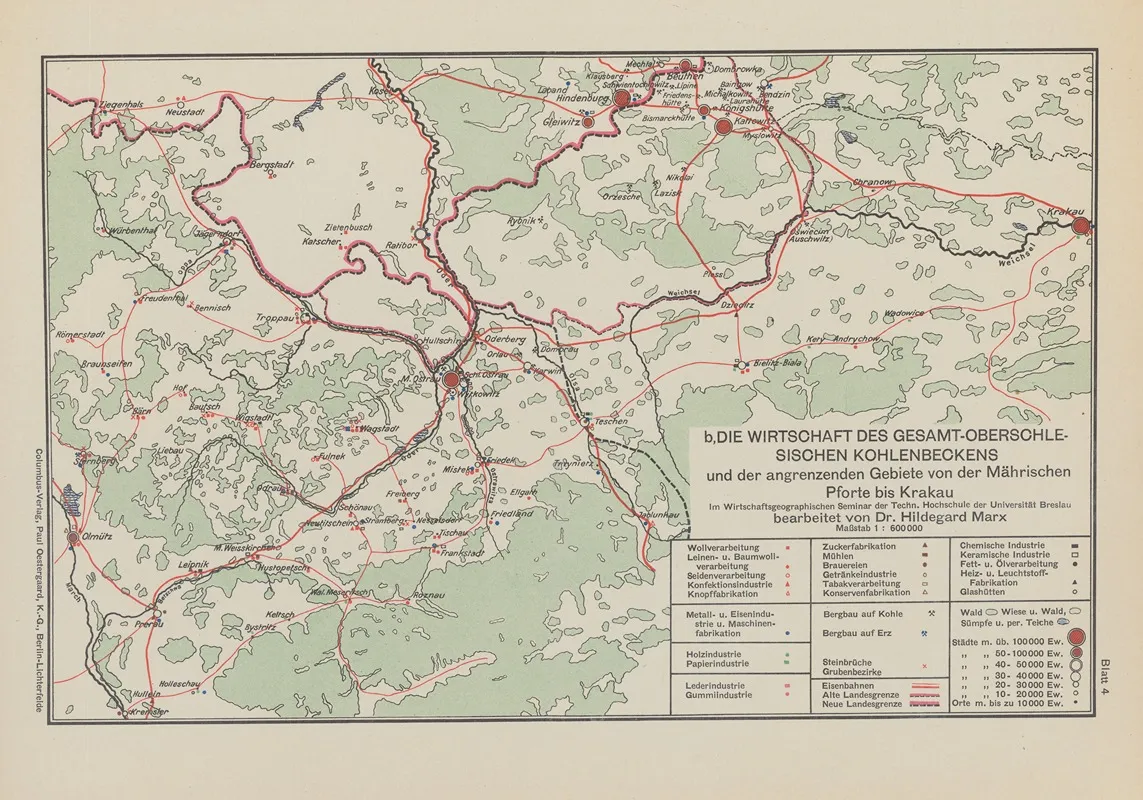Die wirtschaft des gesamt Oberschlesischen Kohlenbeckens Wall Art by Volk und Reich Verlag - High-Resolution Digital Print