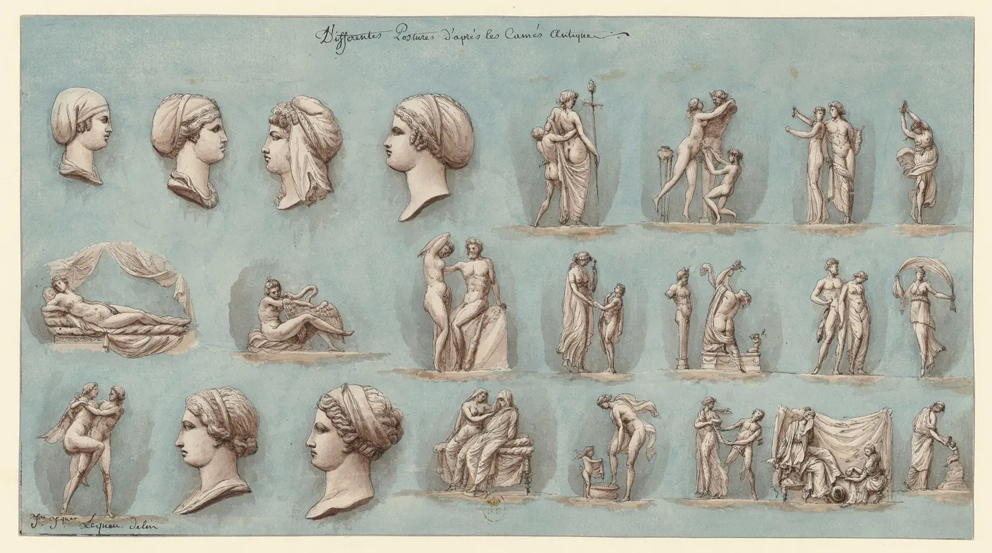 Differentes Postures Dapres Les Cames Antique