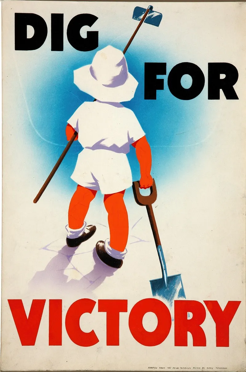 Dig For Victory Wall Art by Mary Tunbridge - High-Resolution Digital Print