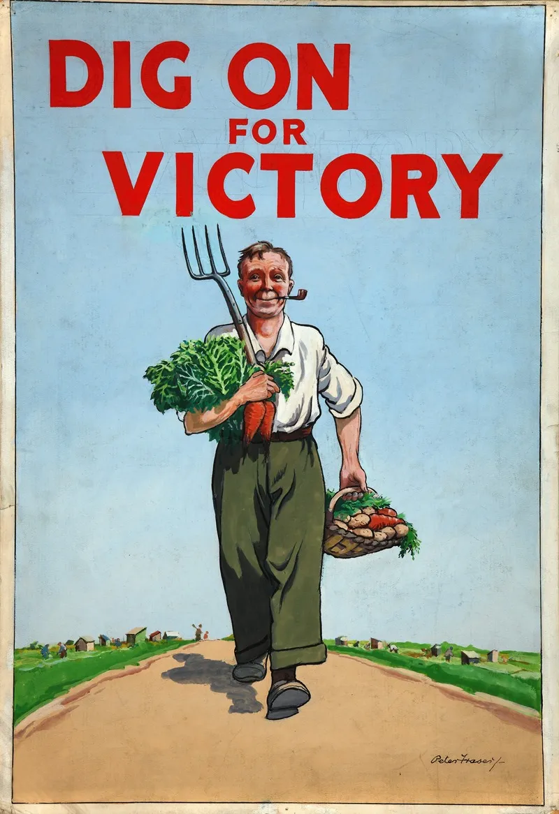 Dig On For Victory Wall Art by Peter Fraser - High-Resolution Digital Print