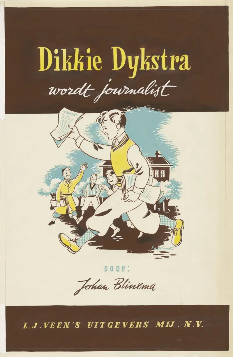 Dikkie Dijkstra Wordt Journalist Cover Wall Art by Eddy de Smet - High-Resolution Digital Print