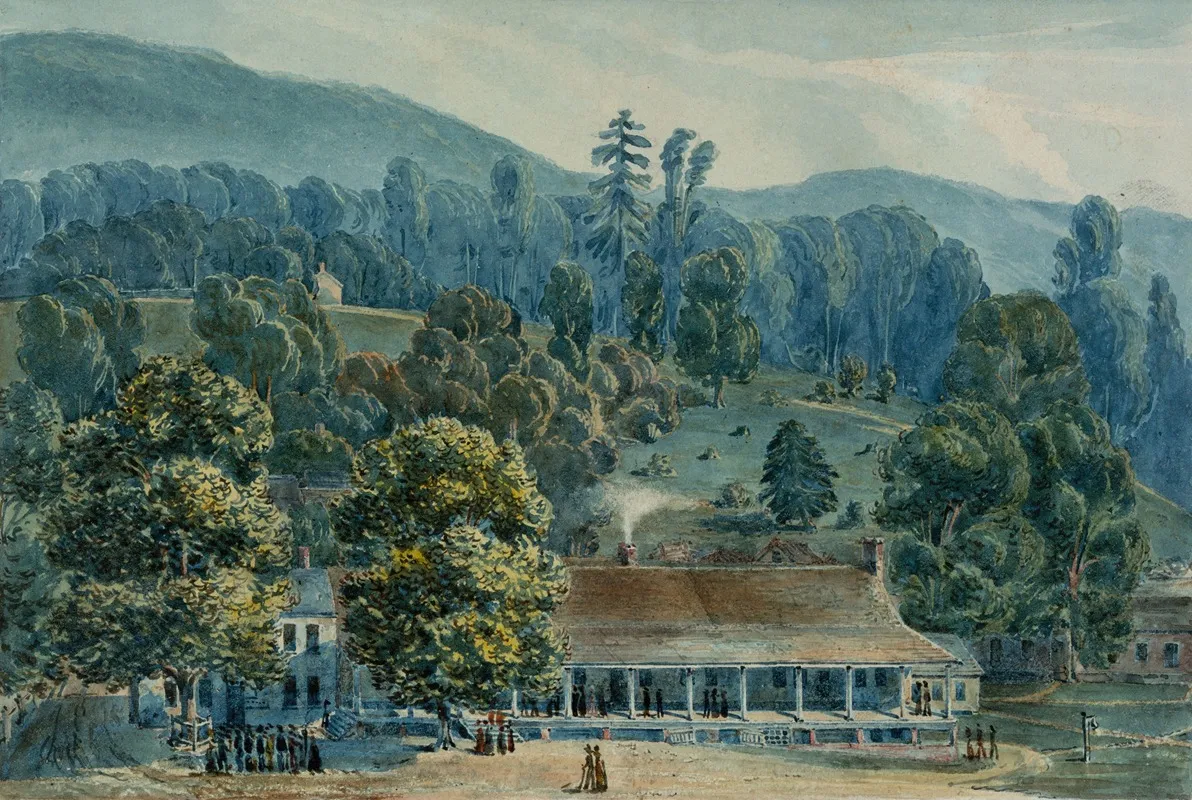 Dining Room And Stage Offices At White Sulphur Springs