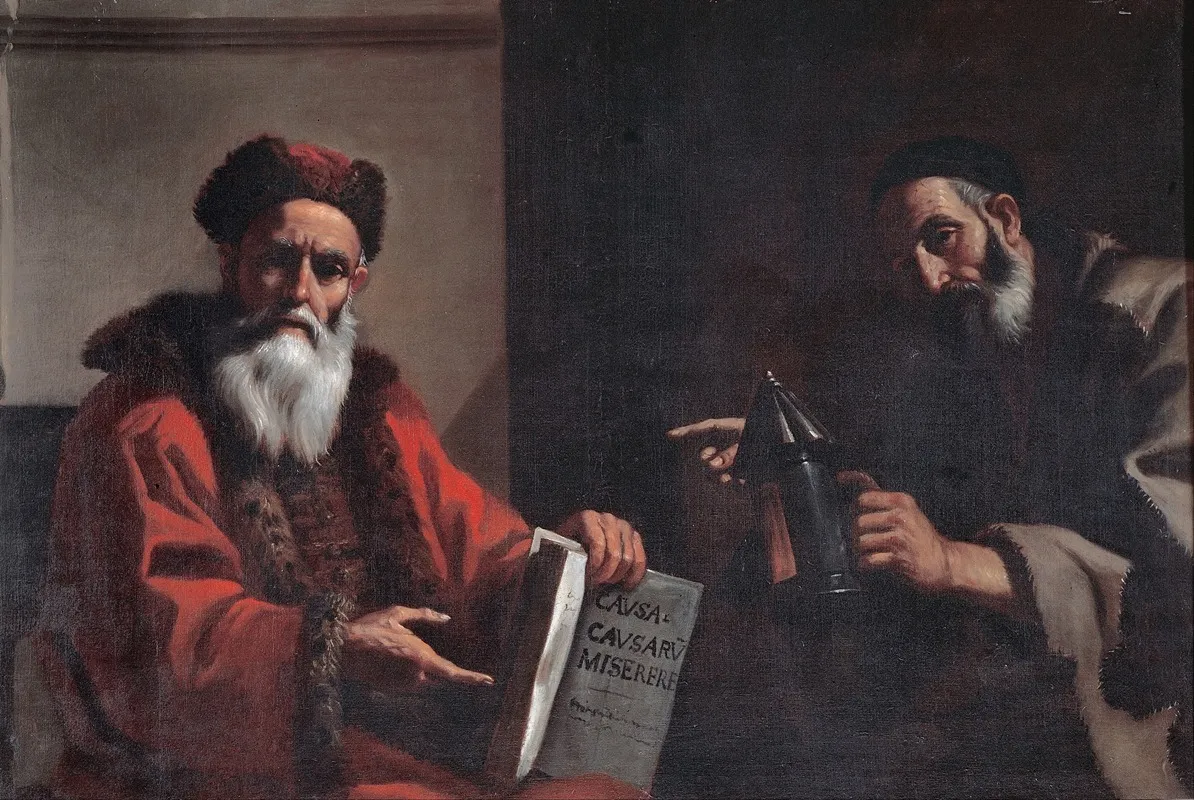 Diogenes And Plato Wall Art by Mattia Preti - High-Resolution Digital Print