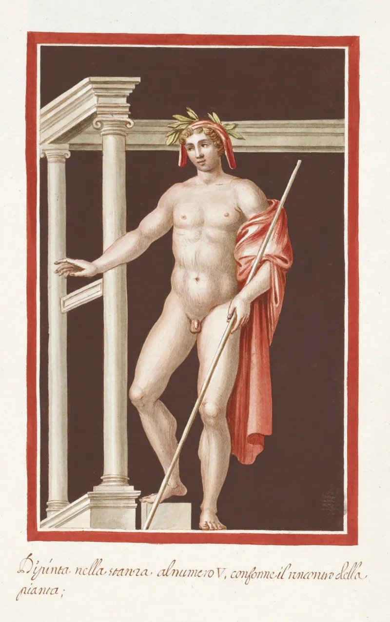 Dipinta Nella Stanza Al Numero V Conforme Il Contro Della Pianta Wall Art by Pierre-Jean Mariette - High-Resolution Digital Print